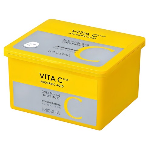 MISSHA Vita C Plus Daily Toning Sheet Mask 350ml/30sheets