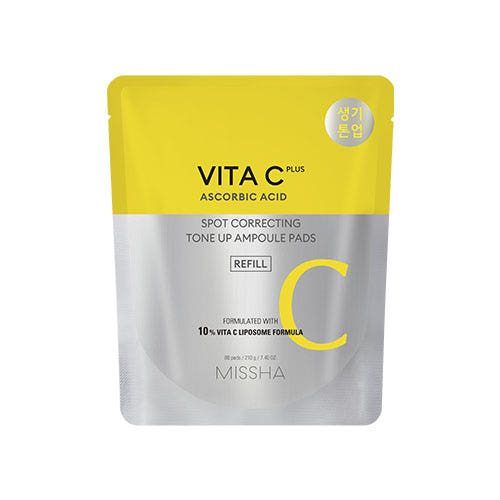 MISSHA Vita C Plus Spot Correcting Tone Up Ampoule Pads 210 г/80 дисков (сменный блок)