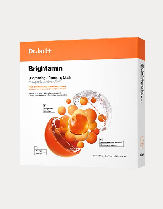 Dr.jart+ Brightamin Aufhellende und aufpolsternde Gesichtsmaske mit Vitamin C 25ml X 5ea