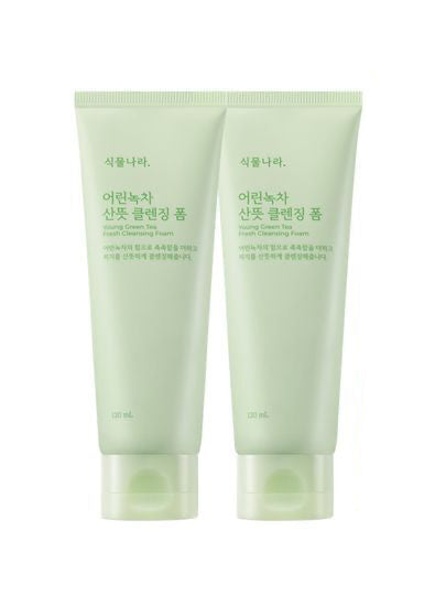 Shingmulnara Young Green Tea Fresh Mousse Nettoyante 120ml+120ml
