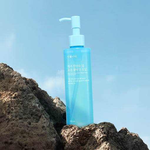 Aceite limpiador profundo de poros con agua con gas de Jeju Shingmulnara 200ml