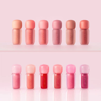 صبغة شفاه CLIO Volumate الضبابية واللامعة (الضبابية 3.8g/اللامعة 3g) (20 لونًا)