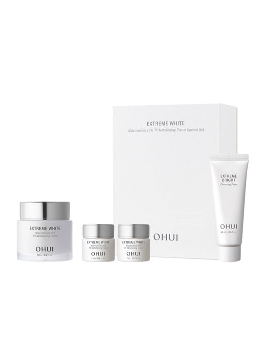 O HUI EXTREME WHITE Niacinamide 10% TX Mela Toning Cream Special Set