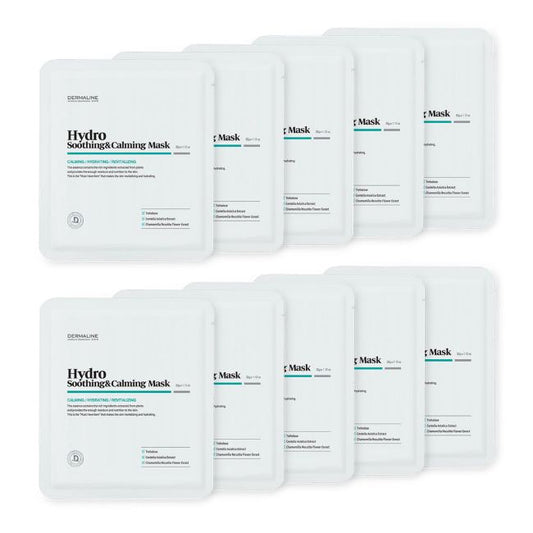 DERMALINE Hydro Soothing and Calming Mask Pack Set 32g X 10ea