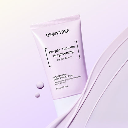 DEWYTREE Urban Shade 紫色提亮防晒霜 SPF50+ PA++++ 50ml