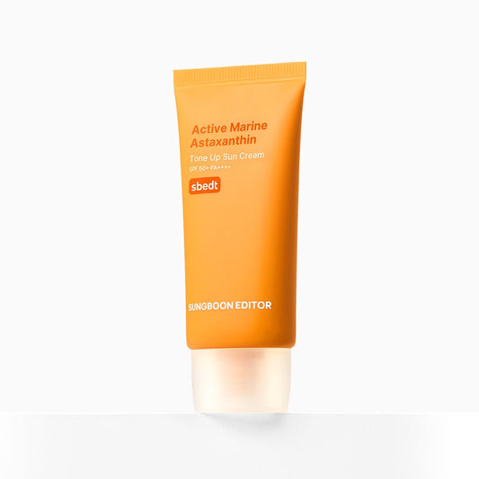 Crema solar de tono uniforme Active Marine Astaxanthin de SUNGBOON EDITOR SPF50+ PA++++ 50g
