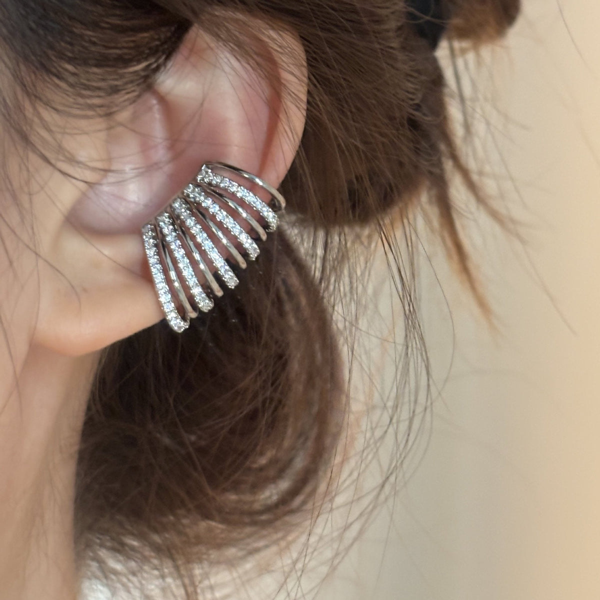 Real Gold Electroplated Zircon Korean Style Earrings - Daebak