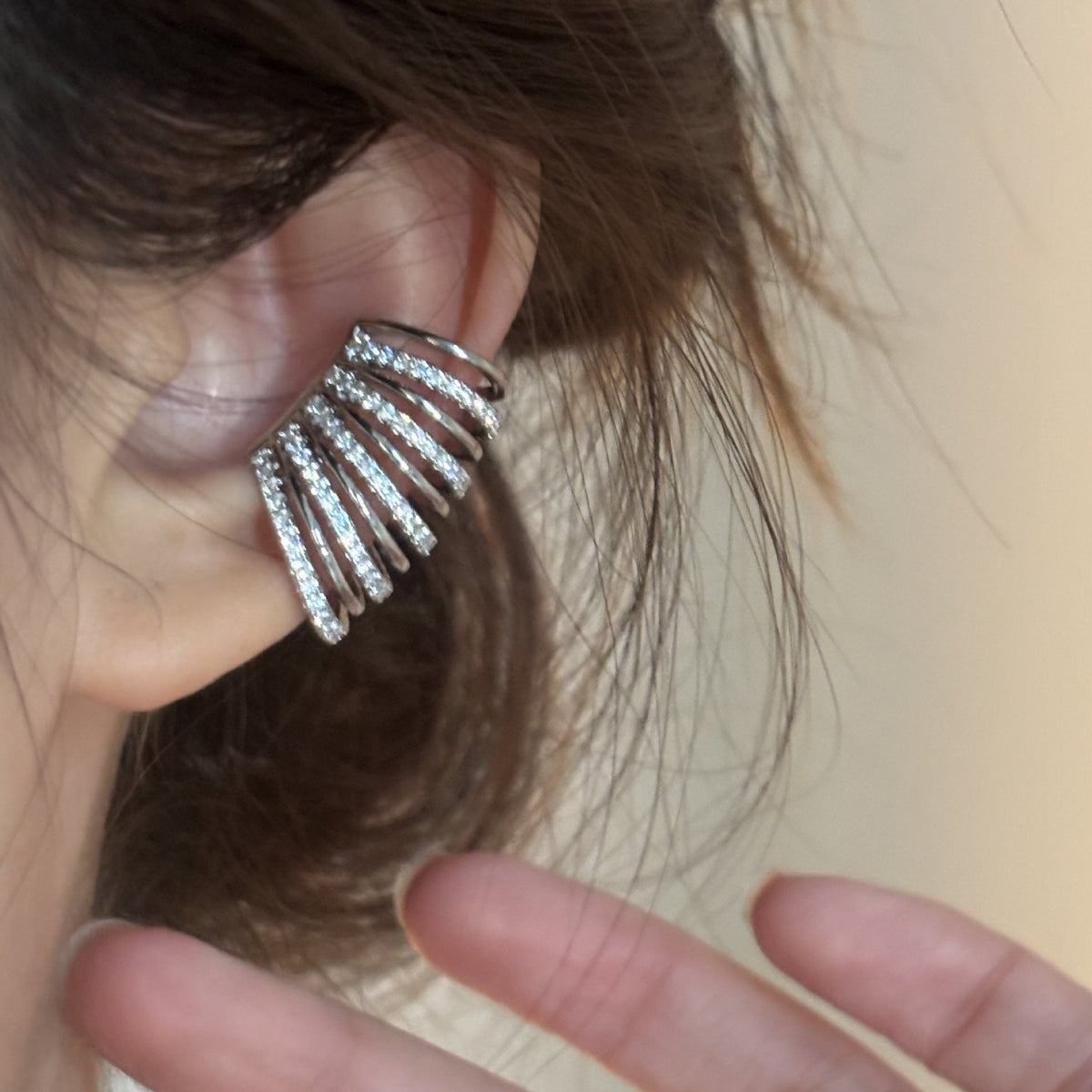 Real Gold Electroplated Zircon Korean Style Earrings - Daebak