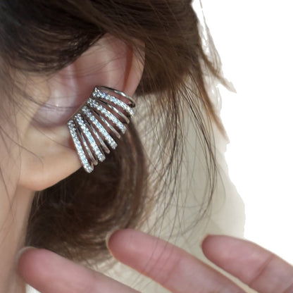 Real Gold Electroplated Zircon Korean Style Earrings - Daebak