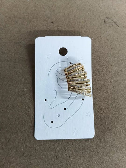 Real Gold Electroplated Zircon Korean Style Earrings - Daebak