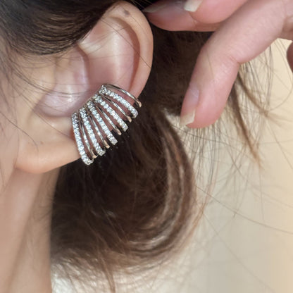 Real Gold Electroplated Zircon Korean Style Earrings - Daebak
