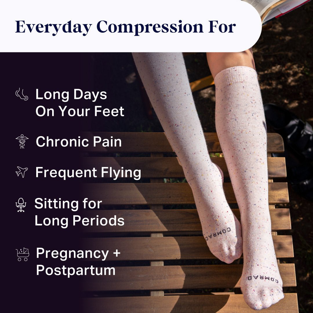 Recycled Cotton Compression Socks - Daebak