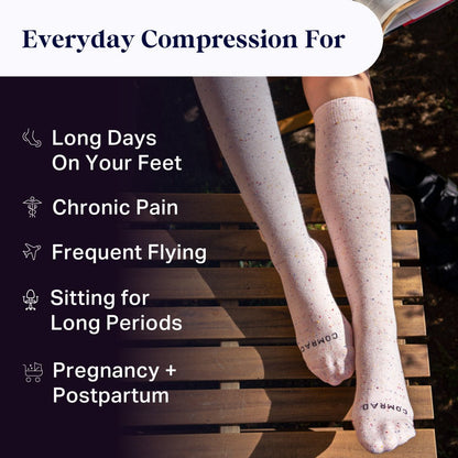 Recycled Cotton Compression Socks - Daebak