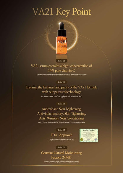 Relaco VA21 PREMIUM PURE VITAMIN C SERUM 14ml - Daebak