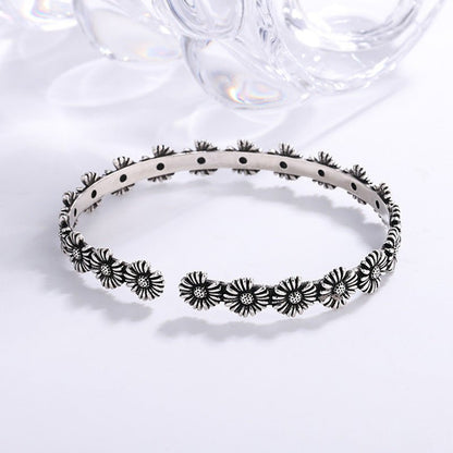 Retro Daisy Korean Fashion Graceful Mori Sunflower Bracelet - Daebak