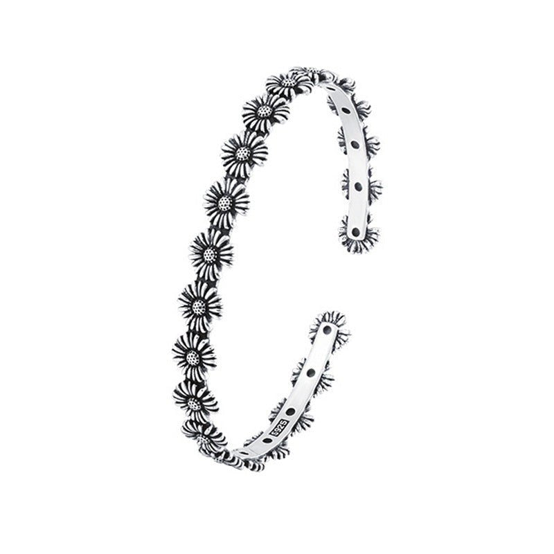 Retro Daisy Korean Fashion Graceful Mori Sunflower Bracelet - Daebak