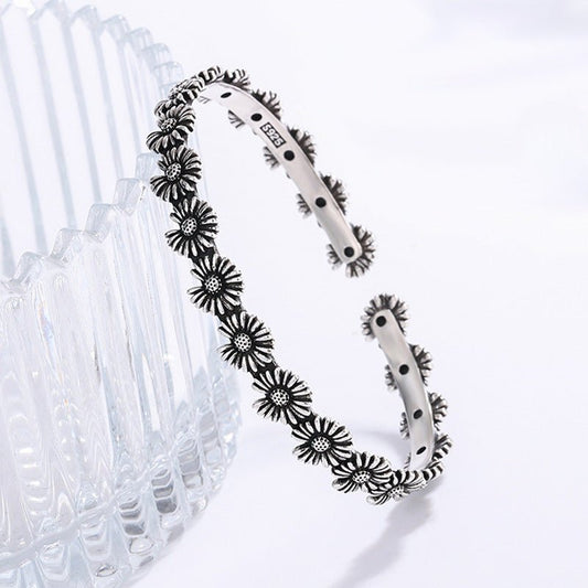 Retro Daisy Korean Fashion Graceful Mori Sunflower Bracelet - Daebak