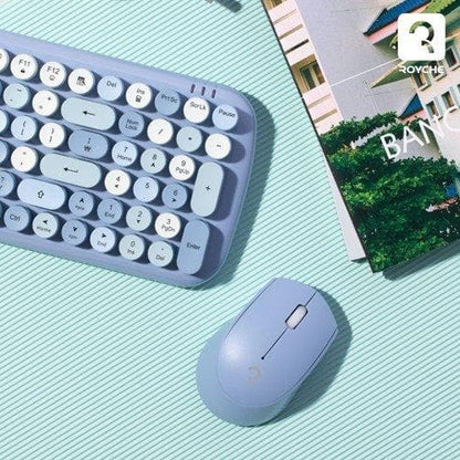 Retro Wireless Korean Keyboard & Mouse Set - Daebak