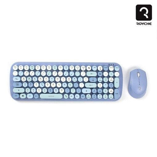 Retro Wireless Korean Keyboard & Mouse Set - Daebak