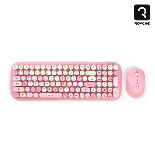 Retro Wireless Korean Keyboard & Mouse Set - Daebak