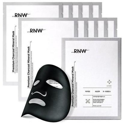 Mascarilla mineral de carbón premium RNW 10 unidades