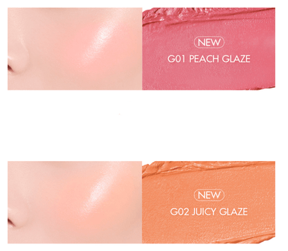 rom&nd Better Than Cheek GLAZED 2.4g (2 Colors) - Daebak