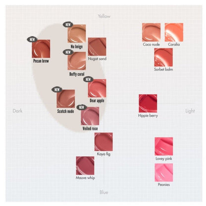 rom&nd Glasting Melting Balm Original Series (9 Colors) - Daebak