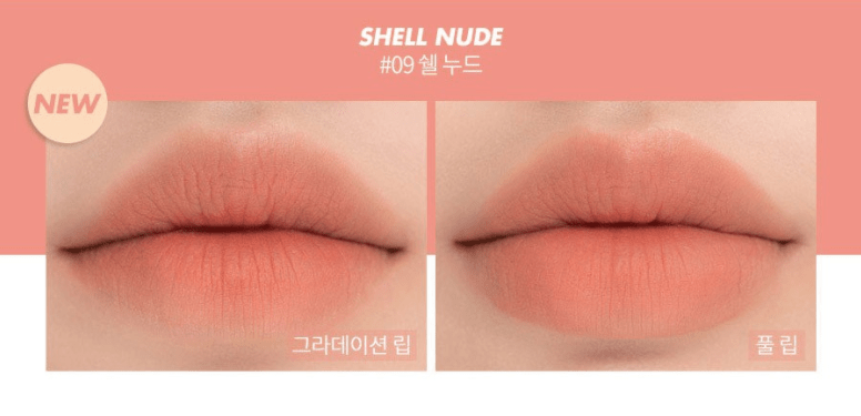 rom&nd Zero Matte Lipstick 3g 09 Shell Nude - Daebak