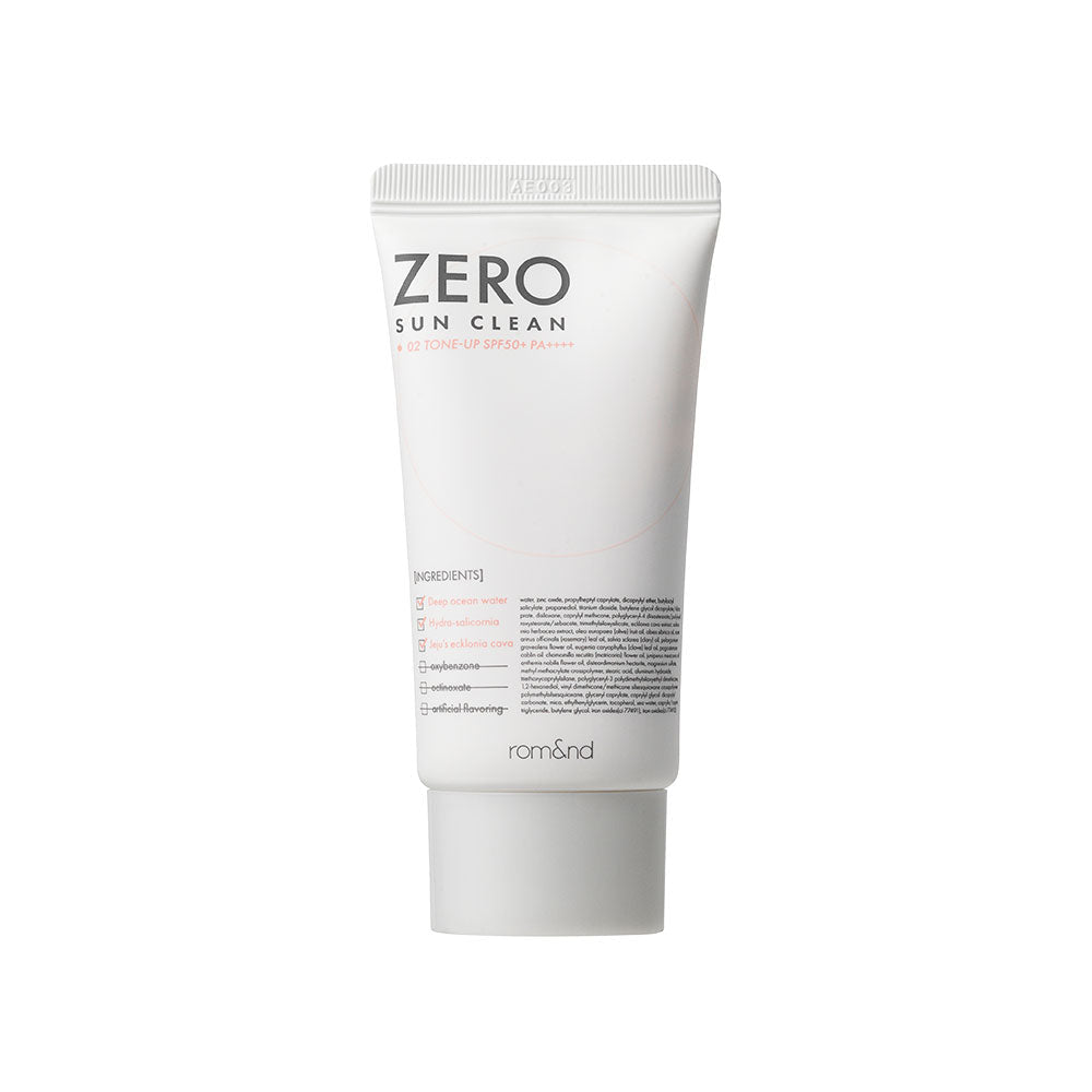 rom&nd ZERO SUN CLEAN 50ml, SPF 50+, PA++++ - Daebak