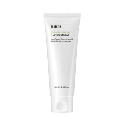 ROVECTIN Calming Sensitive Lotus Cream 60ml - Daebak