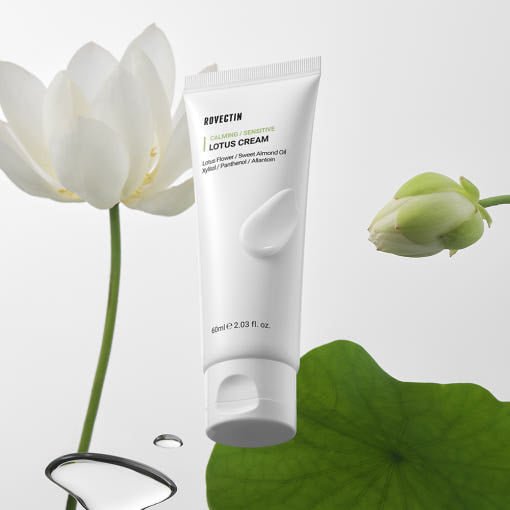 ROVECTIN Calming Sensitive Lotus Cream 60ml - Daebak
