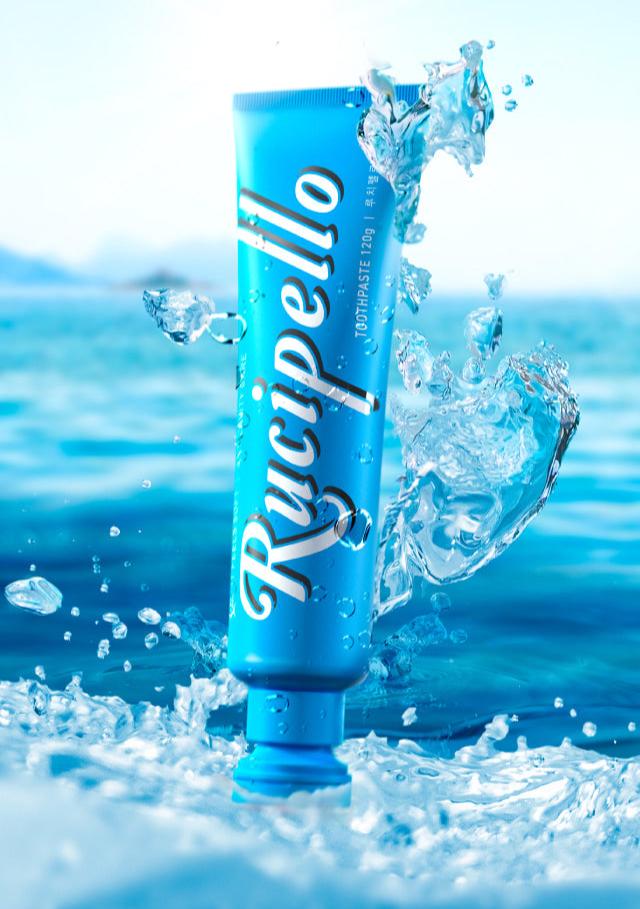 Rucipello CORAL REEF 1450 BLUE Toothpaste 120g - Daebak