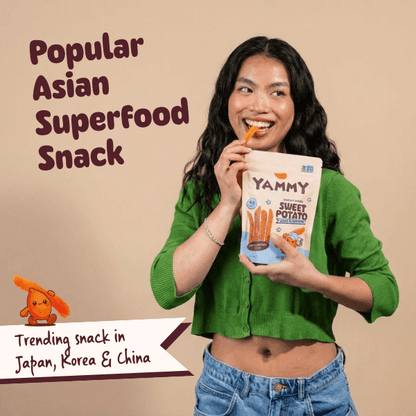 Salt & Pepper Chewy Dried Sweet Potato – Salty Asian Snack (Pack of 18) - Daebak