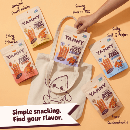Salt & Pepper Chewy Dried Sweet Potato – Salty Asian Snack (Pack of 18) - Daebak