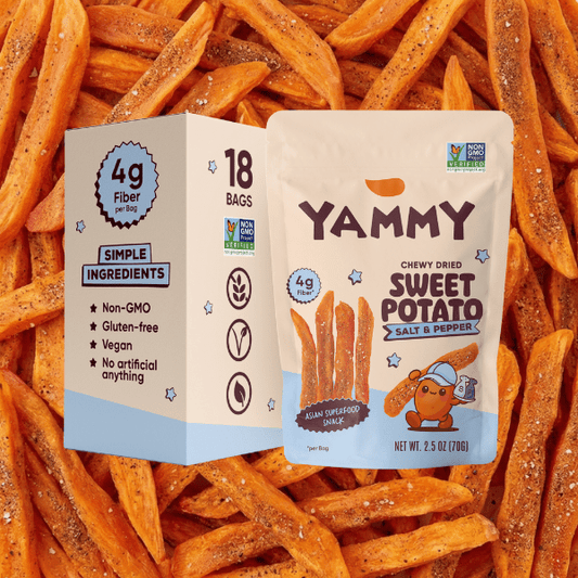 Salt & Pepper Chewy Dried Sweet Potato – Salty Asian Snack (Pack of 18) - Daebak