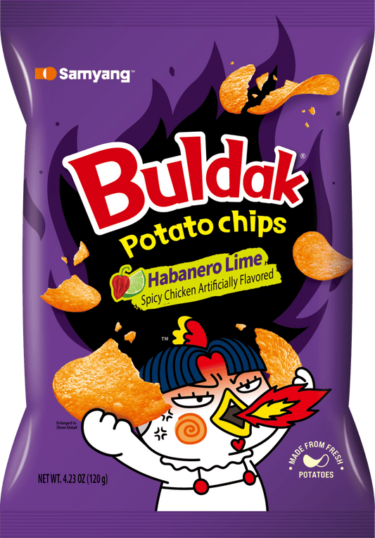 Samyang Buldak Potato Chips Habanero Lime - Daebak