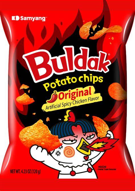 Samyang Buldak Potato Chips Original - Daebak