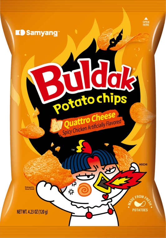 Samyang Buldak Potato Chips Quattro Cheese - Daebak