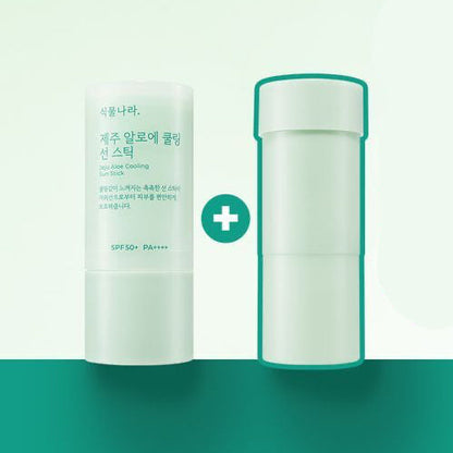 Shingmulnara Jeju Aloe Cooling Sun Stick SPF50+ PA++++ 19g+19g(Refill)