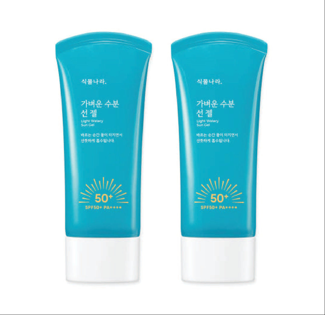 Gel solare leggero e acquoso Shingmulnara SPF50+ PA++++ 60ml+60ml