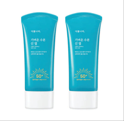 Gel solare leggero e acquoso Shingmulnara SPF50+ PA++++ 60ml+60ml
