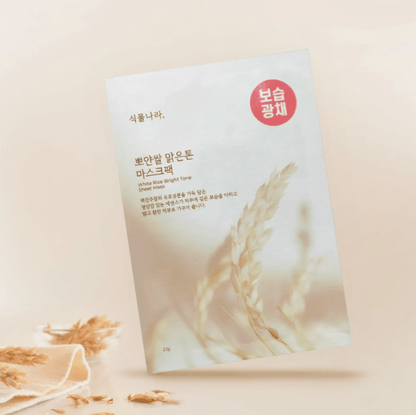 Shingmulnara White Rice Bright Tone Sheet Mask 20g X 10ea - Daebak