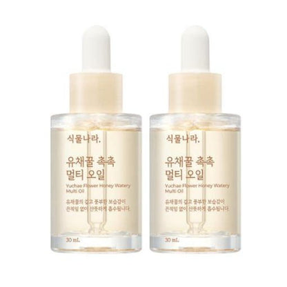 Shingmulnara Yuchae Flower Honey Watery Multi Oil 30ml+30ml - Daebak