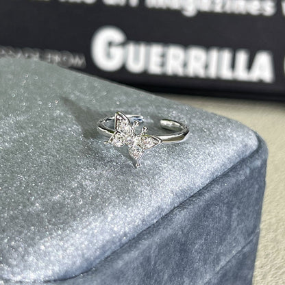 Shiny Diamond Female Cold Wind Simple Korean Style Niche Rings - Daebak