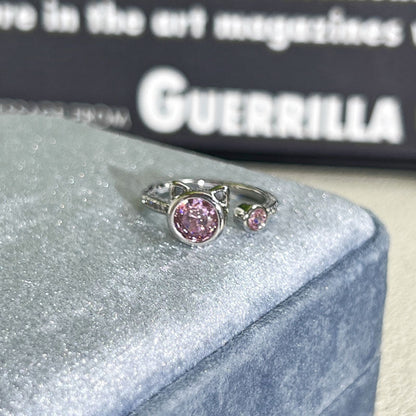 Shiny Diamond Female Cold Wind Simple Korean Style Niche Rings - Daebak