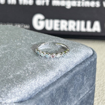 Shiny Diamond Female Cold Wind Simple Korean Style Niche Rings - Daebak