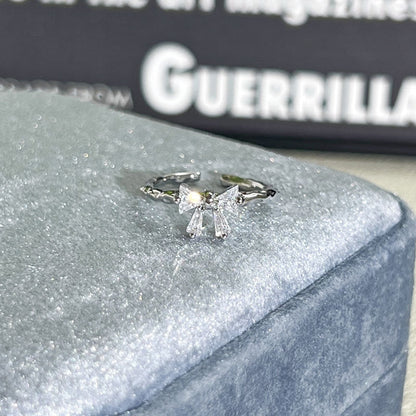 Shiny Diamond Female Cold Wind Simple Korean Style Niche Rings - Daebak