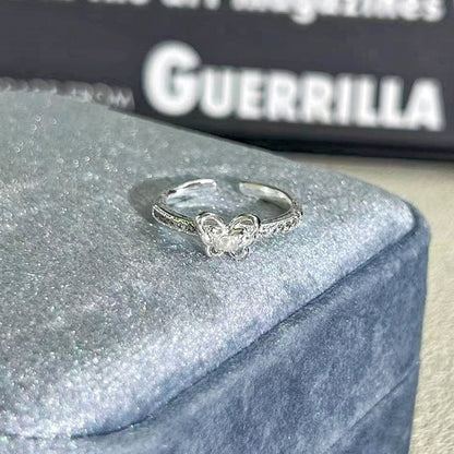 Shiny Diamond Female Cold Wind Simple Korean Style Niche Rings - Daebak