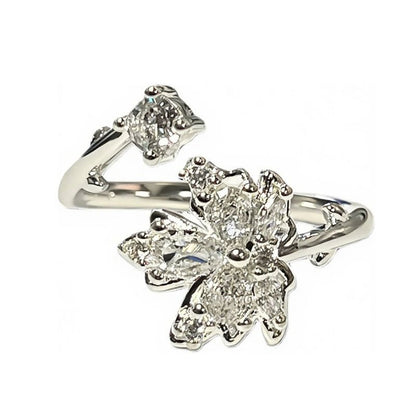 Shiny Diamond Female Cold Wind Simple Korean Style Niche Rings - Daebak