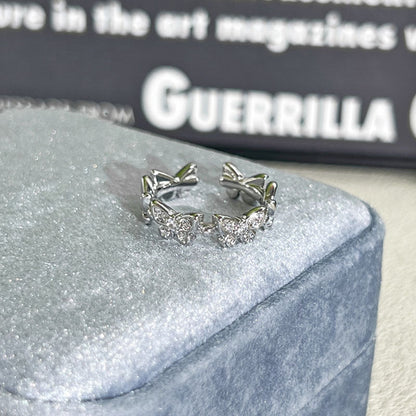 Shiny Diamond Female Cold Wind Simple Korean Style Niche Rings - Daebak
